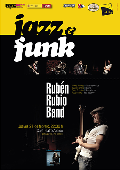 Cartel Rubén Rubio Band enViBop 6 logos P